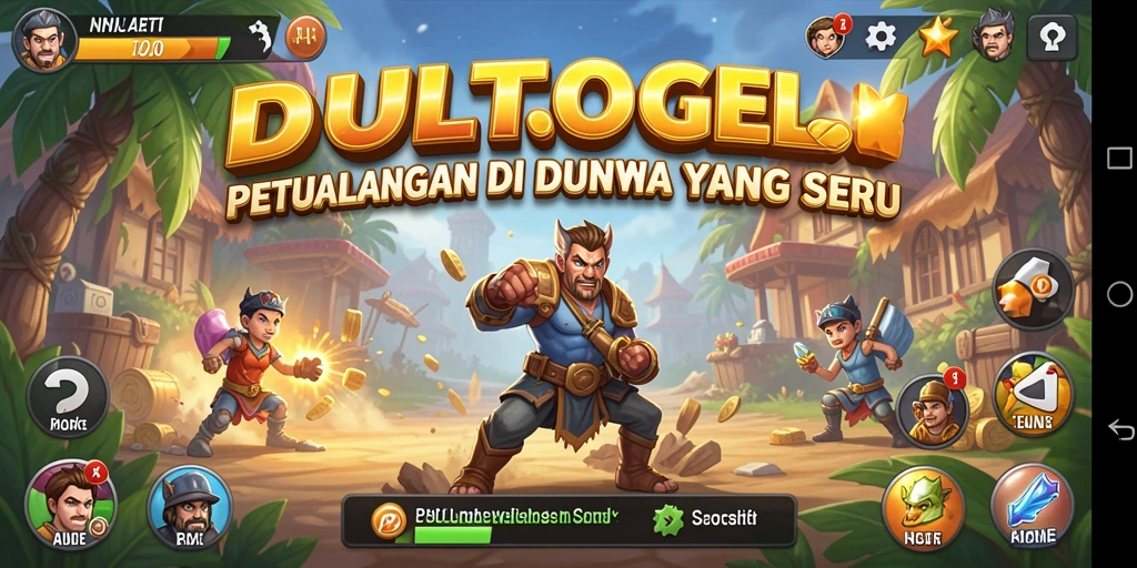 Tampilan gameplay DULTOGEL yang penuh aksi dan strategi.