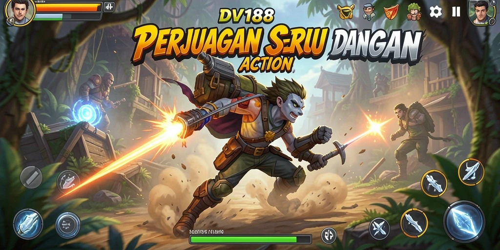 Tampilan gameplay action DV188 yang mendebarkan dan penuh aksi.