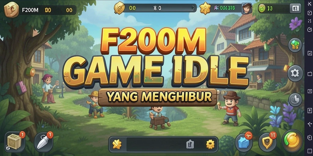 Screenshot gameplay F200M menampilkan mekanisme idle yang mengasyikkan.