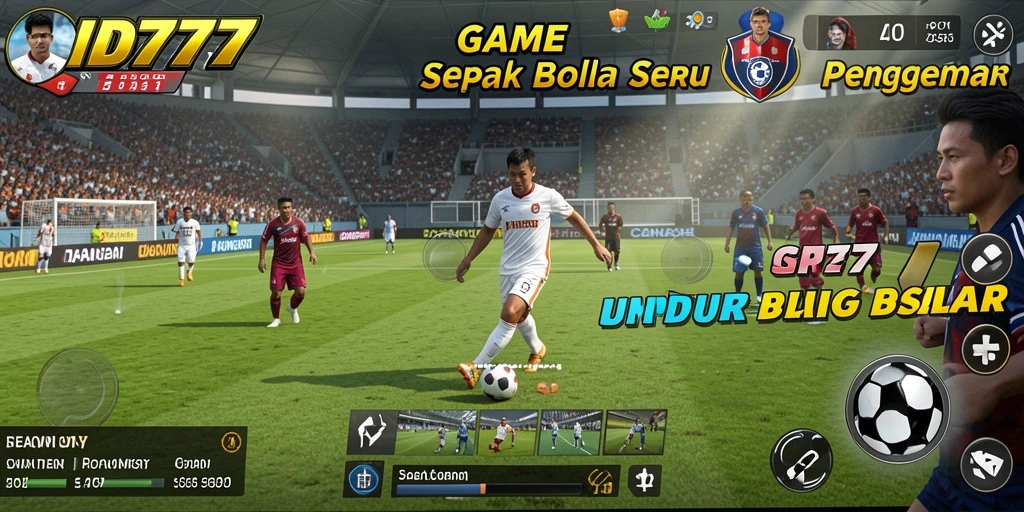 Tampilan gameplay ID777 yang menarik dalam pertandingan sepak bola.