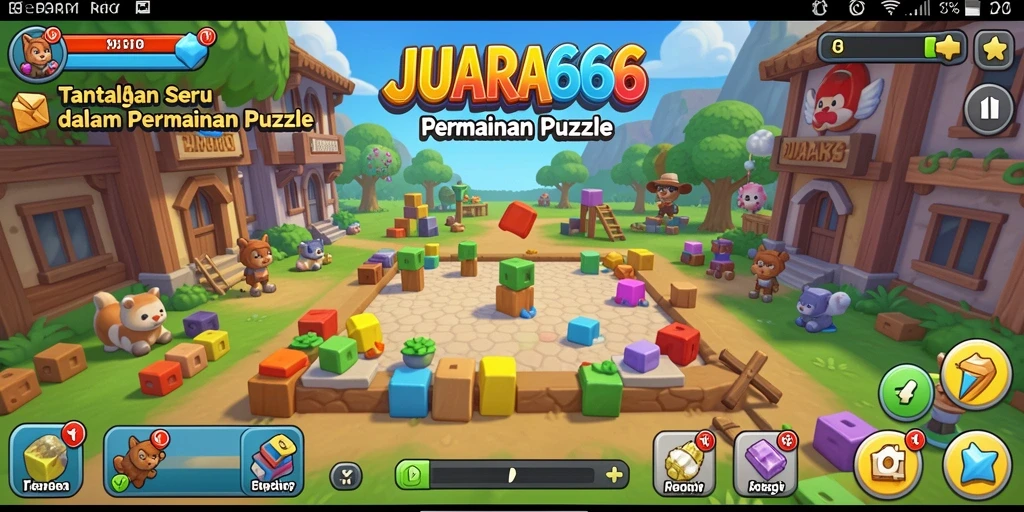 Tangkapan layar JUARA666 menampilkan gameplay Puzzle yang menantang dan menyenangkan.