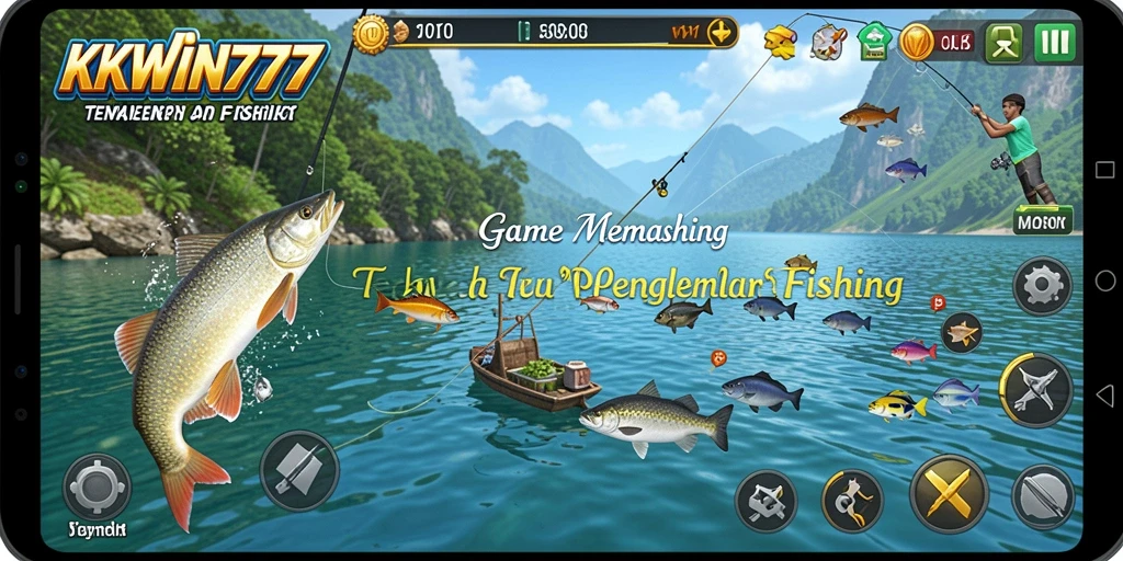 Tangkapan layar gameplay KKWIN777 yang menampilkan aksi memancing seru.
