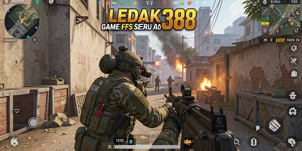 Tampilan penuh aksi dalam gameplay LEDAK388 yang menegangkan.