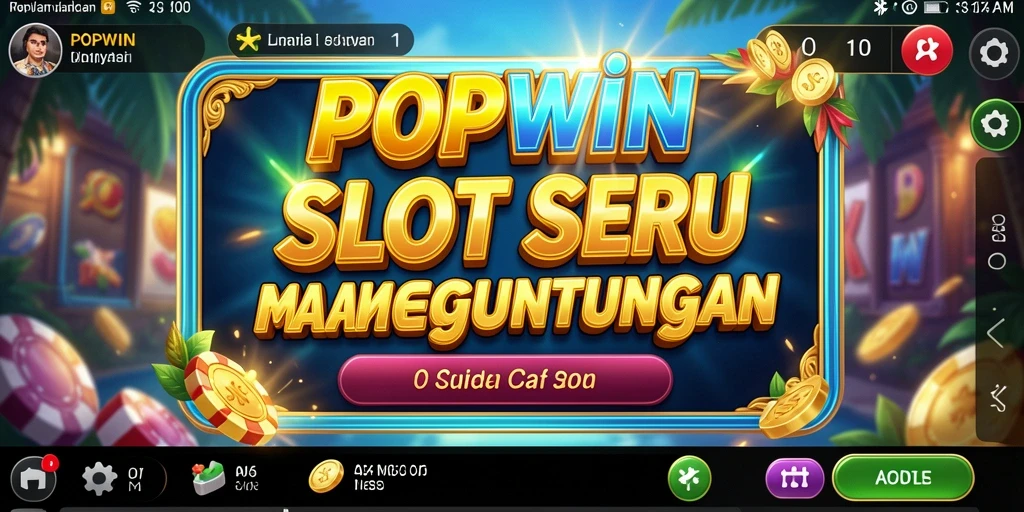Tampilan menarik gameplay Slot di POPWIN.
