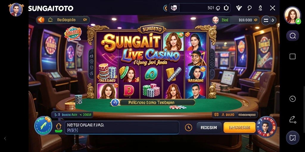 Tampilan gameplay SUNGAITOTO yang mendebarkan di Live Casino.