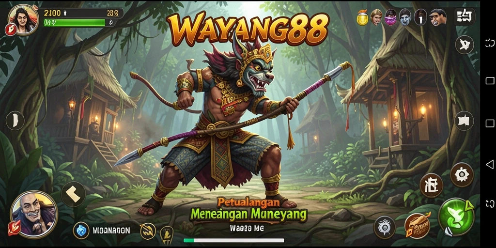 Tangkapan layar utama dari gameplay WAYANG88 yang seru dan menegangkan.